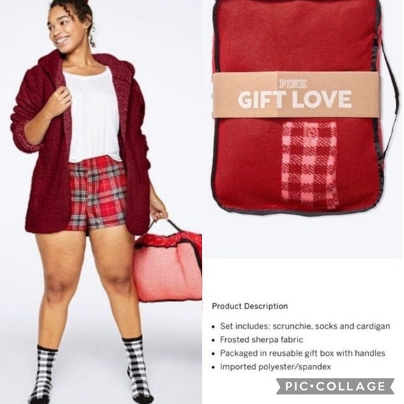 Pink Cozy Sherpa Gift Set One size - Picture 1 of 1